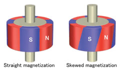 Figure 2: Skew Magnetization of Radial Anisotropic Nd-Fe-B Ring Magnet