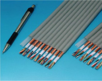 Thermally fusible fl at cable