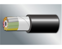 Composite cable for combining multiple wires